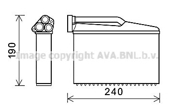 AVA QUALITY COOLING Теплообменник, отопление салона BW6541